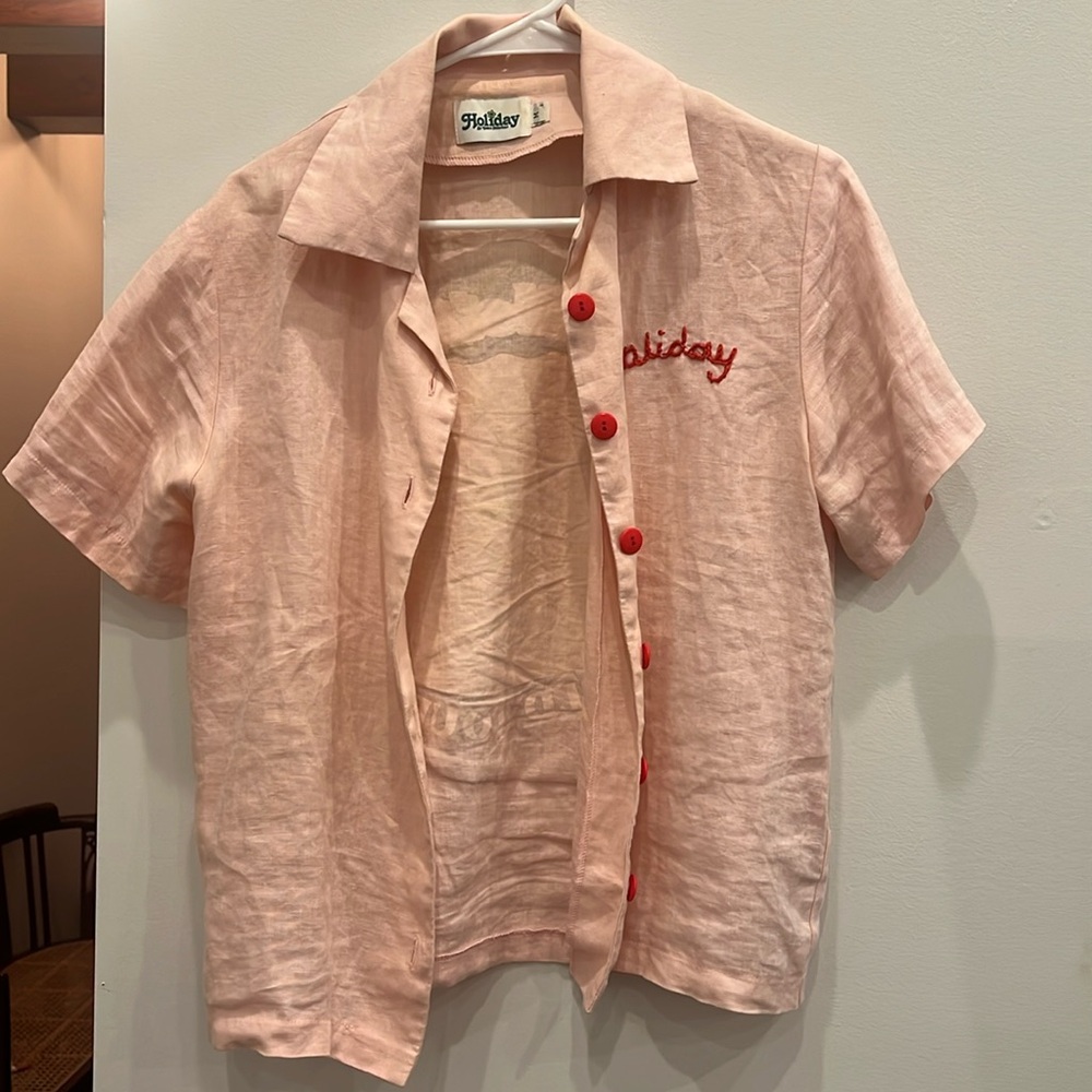 Pink Bowling Shirt
